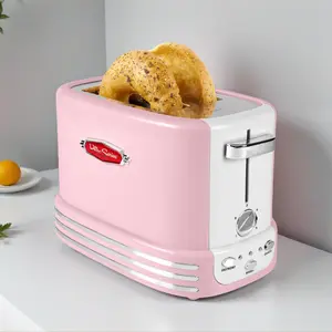 Retro 2-Slice Toaster, Pink