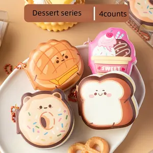 4-Piece Mini Notebooks Set with Cute Charms, Portable Creative Journals, Multiple Styles, Ideal for Daily Use, Back-To-School Essentials