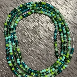 Seaglass Tie on waist beads Seaglass Tie on waist beads