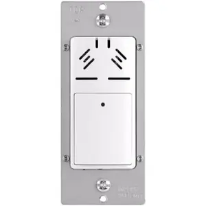 Eaton HDFS3P1-W-L Humidity Sensor and Bath Fan Control Single Pole, White