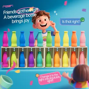 Interactive Color Guess Bottle Game for Kids, Memory & Intelligence Toy, Fun Party Game, Halloween Gift, Educational Toys for Children