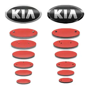 1PCS Car Front Hood Emblem Rear Trunk Badge Auto sticker Accessories For KIA Rio Ceed K2 K3 K5 RIO 3 4 Sportage Cerato Soul Sorento Picanto Optima
