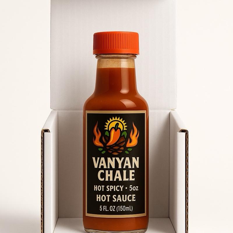 Vanyan Chale Hot Sauce - 5oz Hot Spicy youne 1 Flavor - Perfect for Tacos, Burritos, and More - 5 oz Bottle
