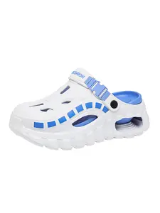 Men's Summer Slippers Outdoor Youth Thickened Height Increase Driving Two-In-One Closed Hollow Shoes, Comfortable and Stylish Footwear