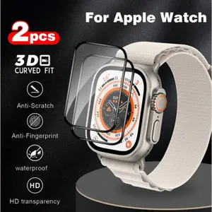 HD Clear Smart Watch Screen Protector, Anti-scratch Smart Watch Screen Protective Film, Wearable Accessories Compatible with Apple Watch, Watch Screen Cover