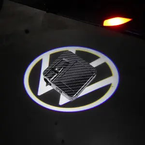 Car Door Welcome Light Logo Projector Lights Accessories for VW GTI Polo Golf Passat Tiguan Arteon Touareg Taigo Caddy Jetta Bee(Battery Not Included)