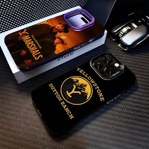 Yellowstone Phone Case for iphone 17 16 15 14 Pro Max Xr X Air Plus black silver hard shell Cover