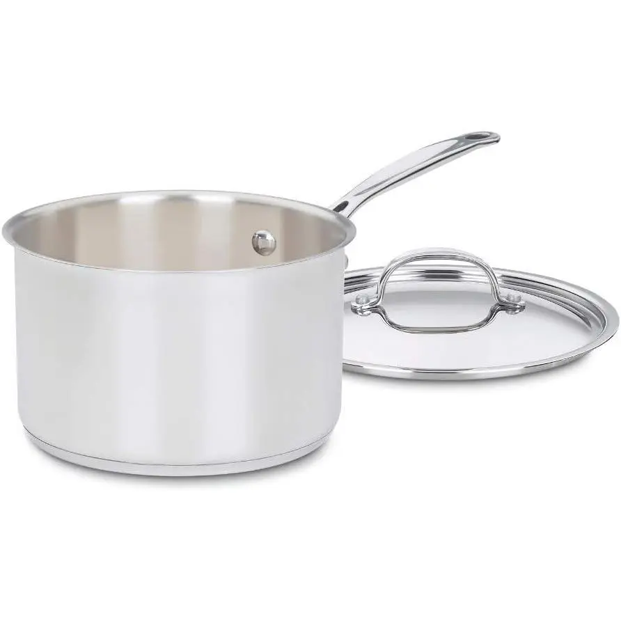 7194-20 Chef's Classic Stainless Steel 4 Quart Saucepan with Lid