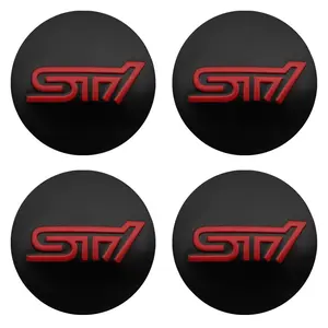 4PCS 56mm Car Wheel Hub Center Cap Emblem Stickers Wheel Decal For Subaru WRX BRZ DRL XV STI Outback Legacy Forester Impreza Tribeca