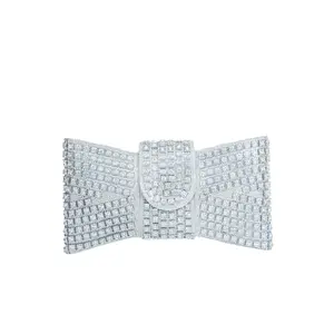 Lauren Lorraine Sherie Clutch - Iconic Bow Silhouette All-Over Crystal Rhinestone Evening Bag for Weddings Galas & Red Carpet Glam