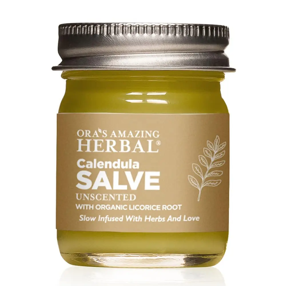 Calendula Salve, Calendula Cream, Drawing Salve, Calendula Ointment, Ora's Amazing Herbal, Coconut Free Salve made with Organic Calendula and Licorice Root, 1 oz