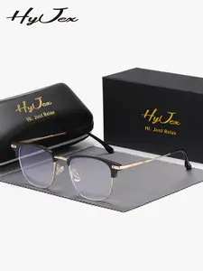 HYJEX 1 Piece Unisex Classic Design Full Frame Anti Blue Light Plano Glasses Demonstrate Professionalism Square Frame Plano Glasses
