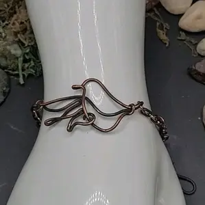 handmade bird bracelet. simple, elegant, one of a kind