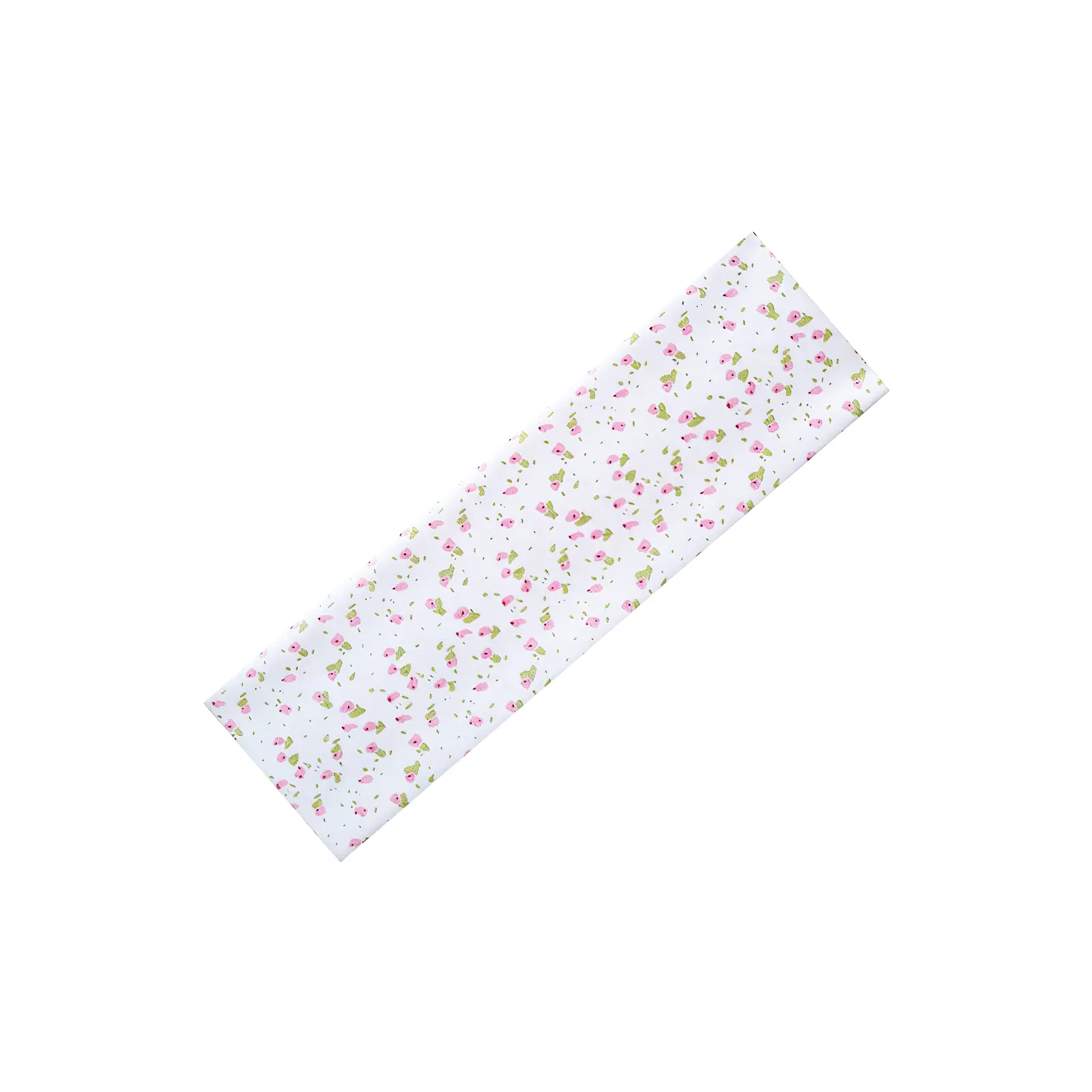 High-Elasticity Athletic Moisture Sweatbands Sports Headband (White Floral Pattern) - Soft, Breathable, Non-Slip, Stable Hair Tie for Sports, Running, Athletic Sports Headbands, Moisture Sports Headbands