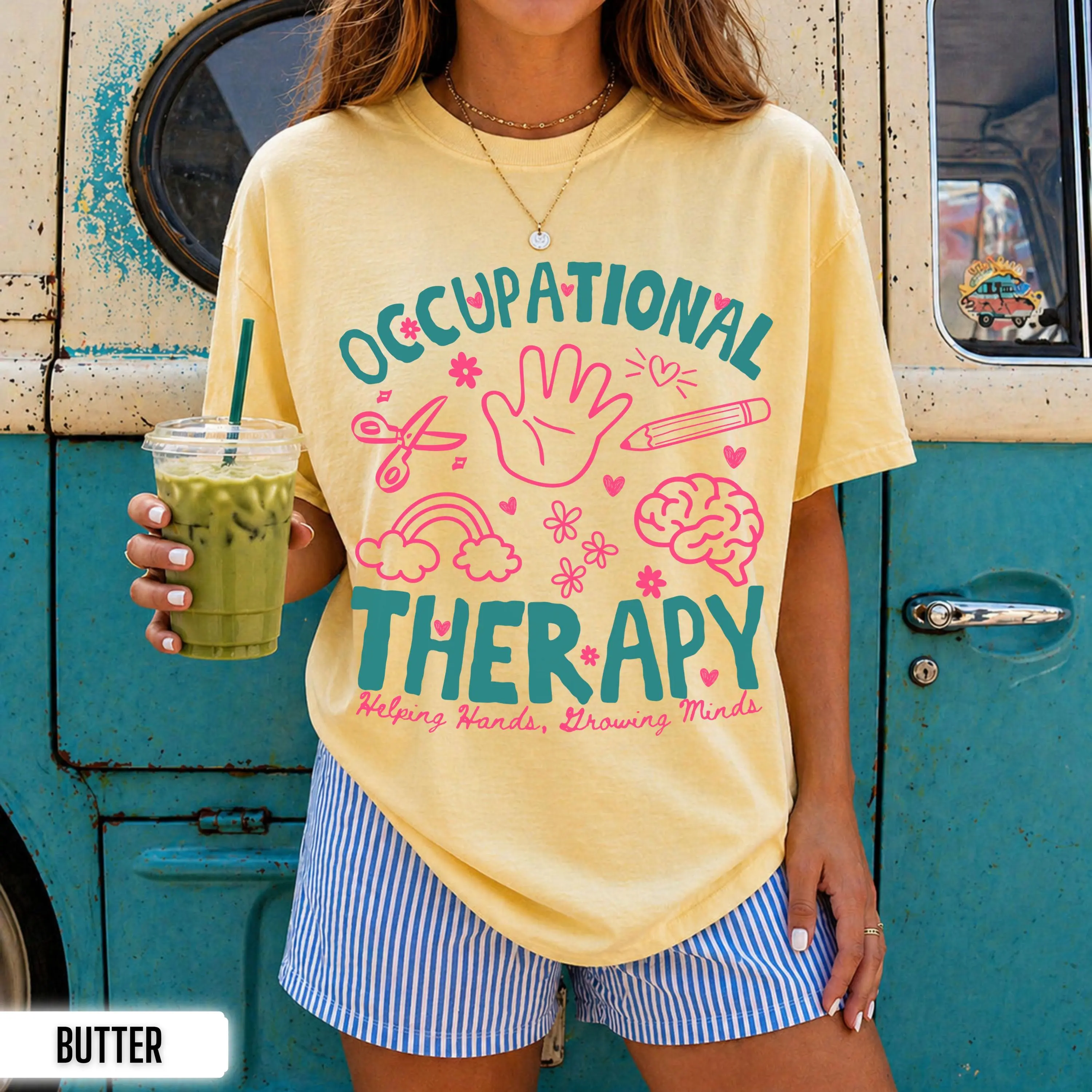 Comfort Colors Occupational Therapy Shirt, OT Therapist Tee, Student Gift, Teacher Staff Apparel