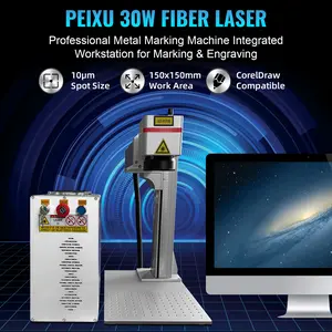 Desktop fiber laser marking machine, metal sign engraving machine, small portable laser coding machine