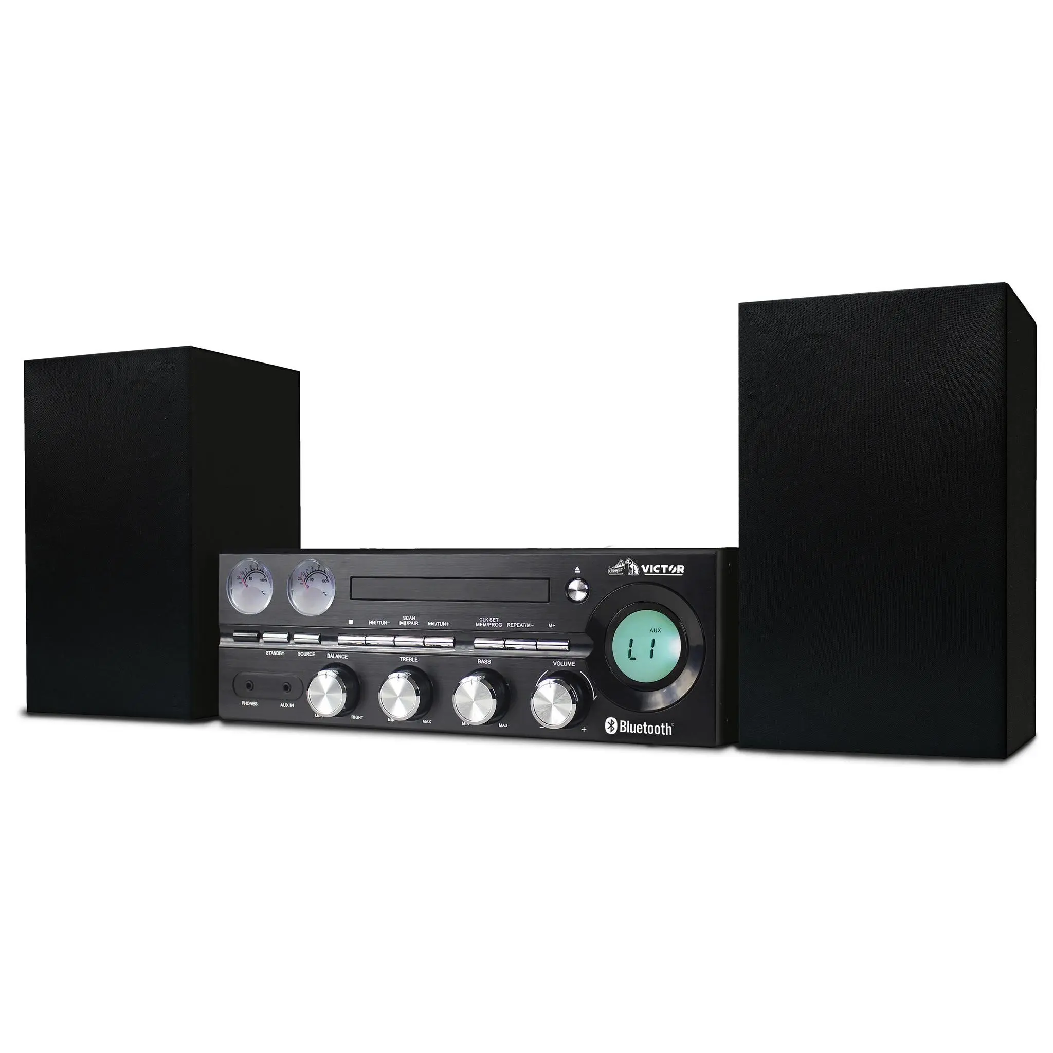 Victor Milwaukee Desktop CD Stereo System Victor Milwaukee Desktop CD Stereo System