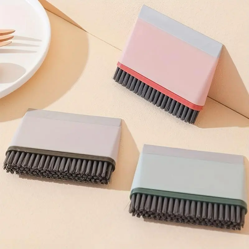 1pc, Small Dust Pans With Brush, 2 In 1 Whisk Broom Dustpan With Sink Squeegee Wiper, Multi-Purpose Countertop Brush, Mini Tiny Cleaning Set For For Table, Desk, Countertop, Key Board, Cat, Dog, Pets, Cleaning Tools