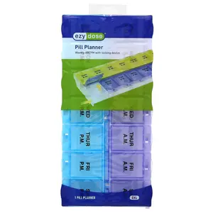 Ezy Dose Weekly AM/PM with Locking Device Pill Planner, 2 XL, 1 Count