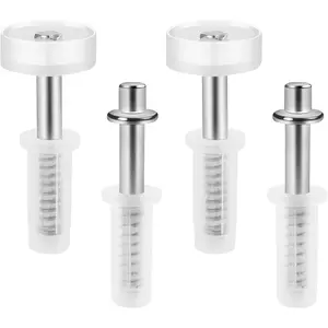 4 Pcs Spring Loaded Bi-Fold Door Hardware Kit Top Roller Guide Wheel and Pivot for Folding Closet Doors Bifold Repair Kit
