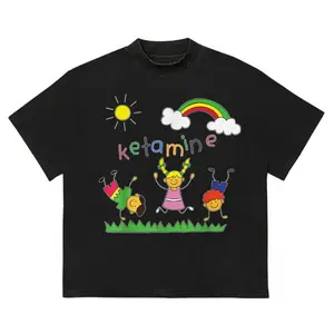 Ketamine Meme Dancing   Humor T-Shirt Funny Tee Casual Graphic Shirt Oversized