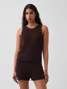 Gap Women's 100% Cotton Crochet Tank Top