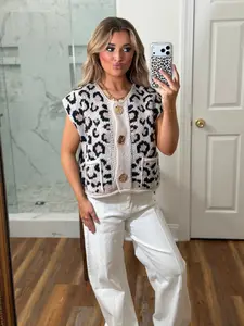 Leopard Sweater Vest