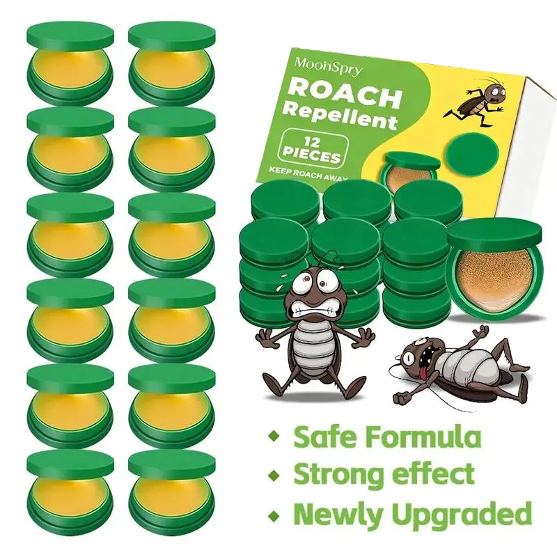 MoonSpry Roach Repellent Kit - Powerful Cockroach Gel Bait Exterminator, Cleaning Solution, Rodent Repellent Pouches for Home & Kitchen Indoor-Outdoor Use