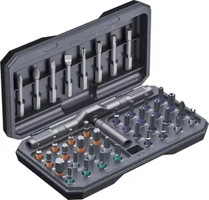 42 in 1 DlY Screwdriver Set,1 Set SwitchableScrewdriver Shape Magnetic Screwdriver Set,Compact and Portable Ratchet Screw0driver SetHome Repair Tool Box Gift for Thanksgiving,Christmas,New Year