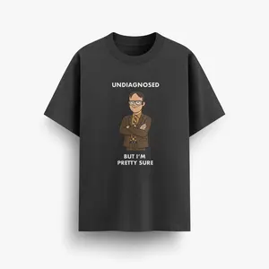 Undiagnosed Autism Acceptance T-shirt Dwight Schrute Funny tshirt Rizz Em With The Tism The Office Graphic 100% Cotton