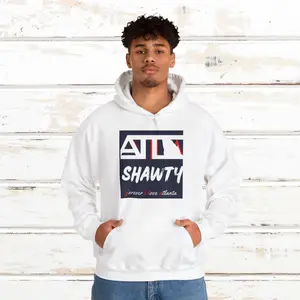 Unisex Shawty Bold: OH SO ATL! ©(#ohsoatl©) - Forever I Love Atlanta Unisex Heavy Blend™ Hooded Unisex Sweatshirt  (Small to 5XL) Man Menswear Casual  Tops Pullover Long Sleeve