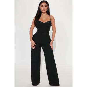 Taking Notes Jumpsuit - Black