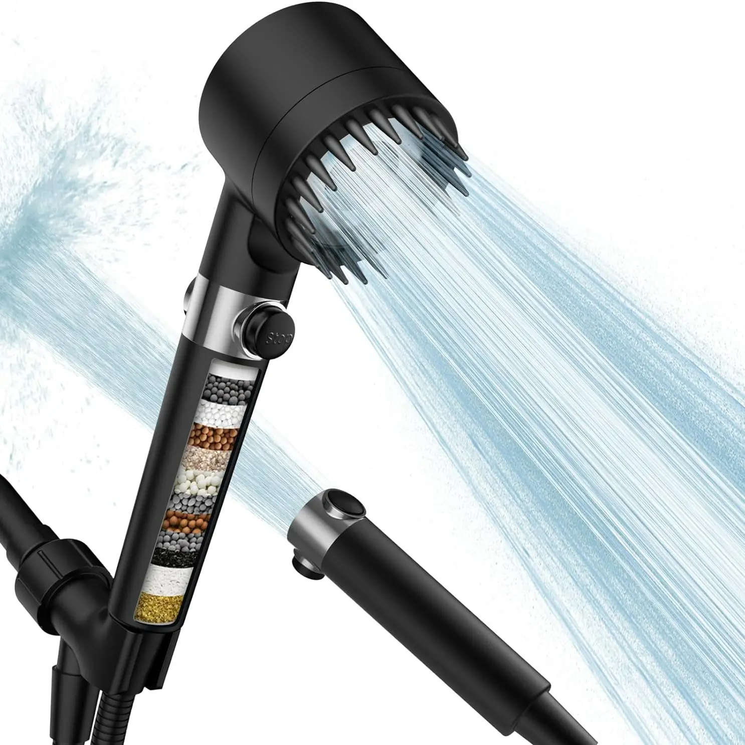 Black Showerhead Set