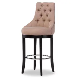 Baxton Studio Harmony Contemporary Bar Stool, Beige