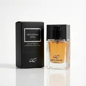 Genie Collection Intense - 0.85oz (25ml) Men's Eau de Parfum Warm Powdery Woody Fragrance with Iris Lavender Pear Cedar Vetiver,Elegant Signature Scent.