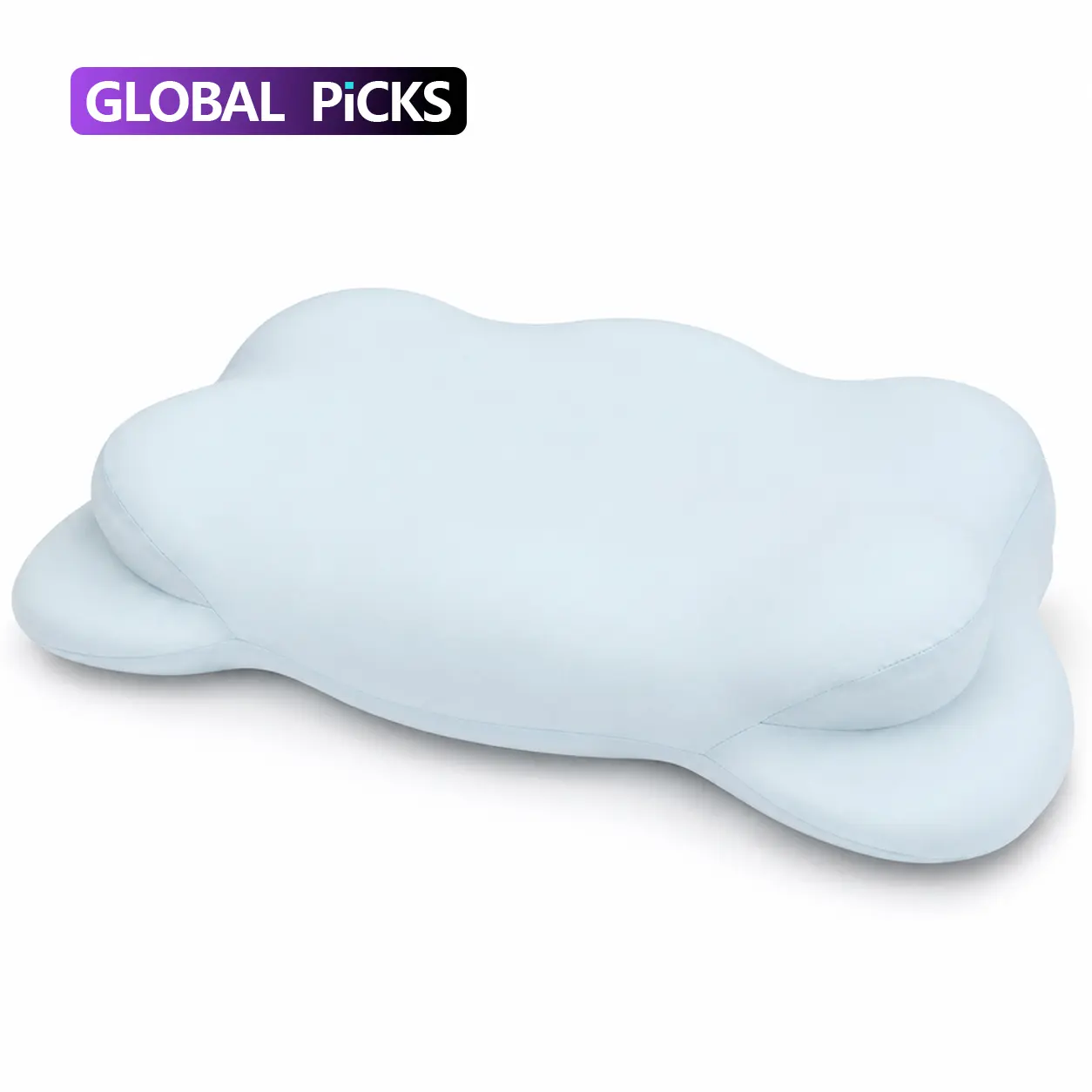 Cloud Cooling Ergonomic Memory Foam Pillow for Sleeping, Cervical Neck Support, Breathable Silky Soft Cover, Skin-Friendly, Wrinkle-Free, Machine Washable, Stays Cool All Night