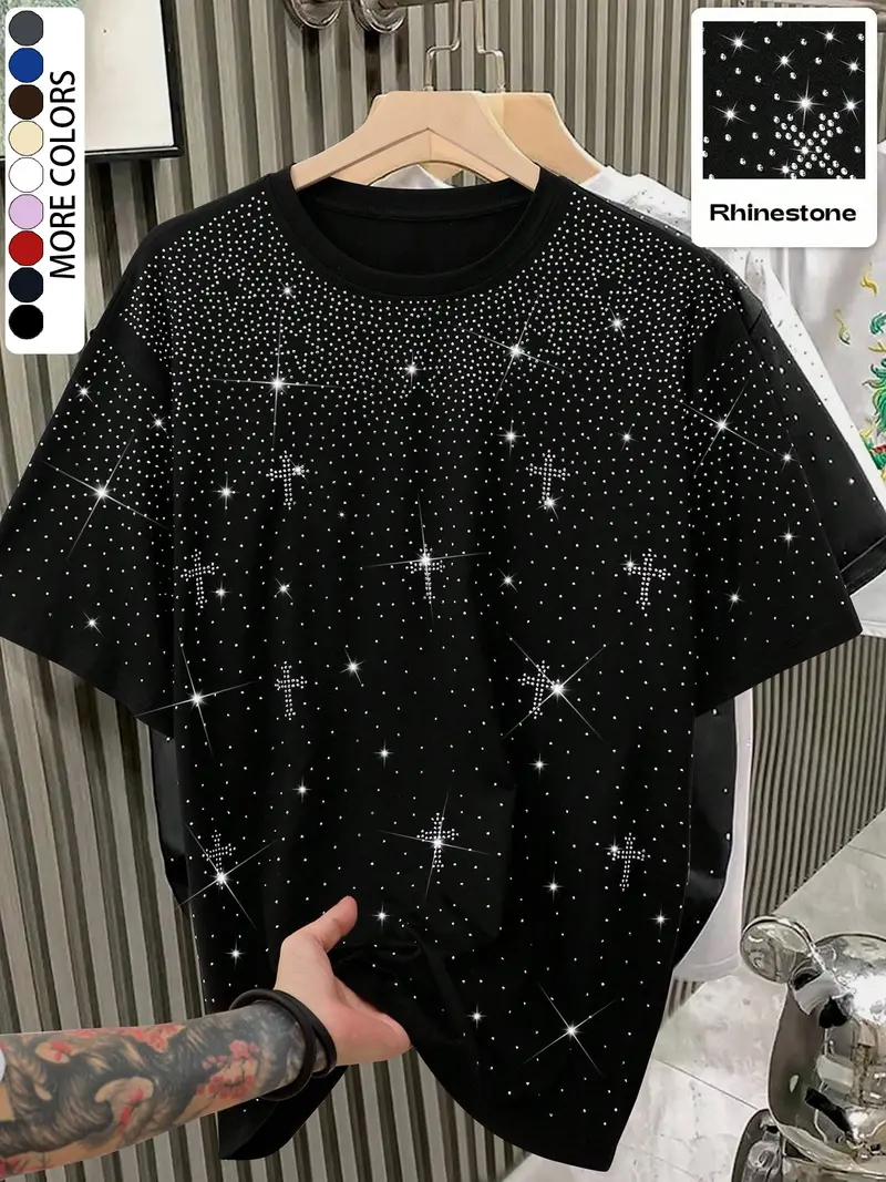 chrome hearts rhinestone shirt - TikTok Shop