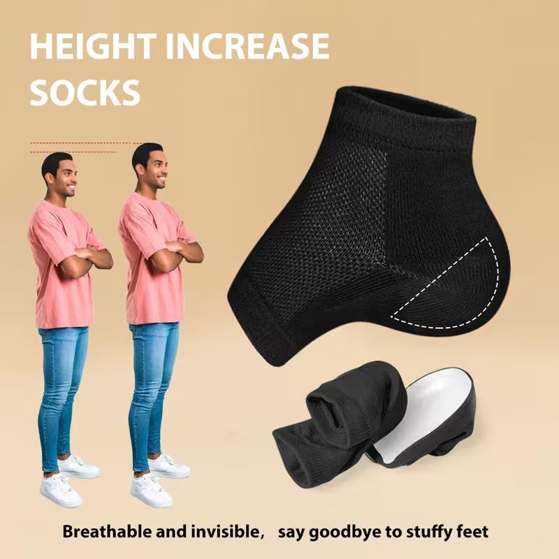 2026 Breathable Height-Increasing Socks: Unisex Invisible Height-Increasing Socks for a Perfect Height Boost and Breathable Comfort