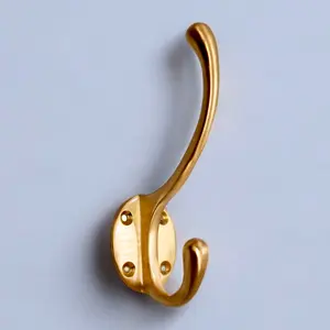 Brass Brushed Classic Brass Hat & Coat Hook