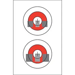 25 EZ2C Targets #21: Sight Alignment Paper Target USA MADE 11”x17” Pad of 25