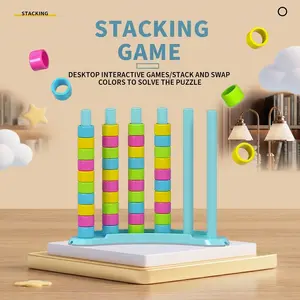 Stacking game challenge fast color matching puzzle stacking challenge puzzle game toy children's education game, party and family game, the best interactive game for gatherings and family entertainment the perfect choice for children's puzzle fun