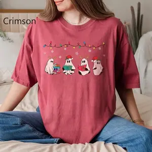 Acotar Ghost Christmas, SJM Merch, Bookish Cute Ghost, Gift For Bookworm, SJM Bookish Christmas Tee T Shirt