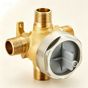 Plumbing Diverter Rough-in Valve Replacement 6 Function Settings, 3/4 Way Conversion Kit, Easy Install, Durable Brass Body, Standard 1/2 Inch NPT, Fits D R11000 Series