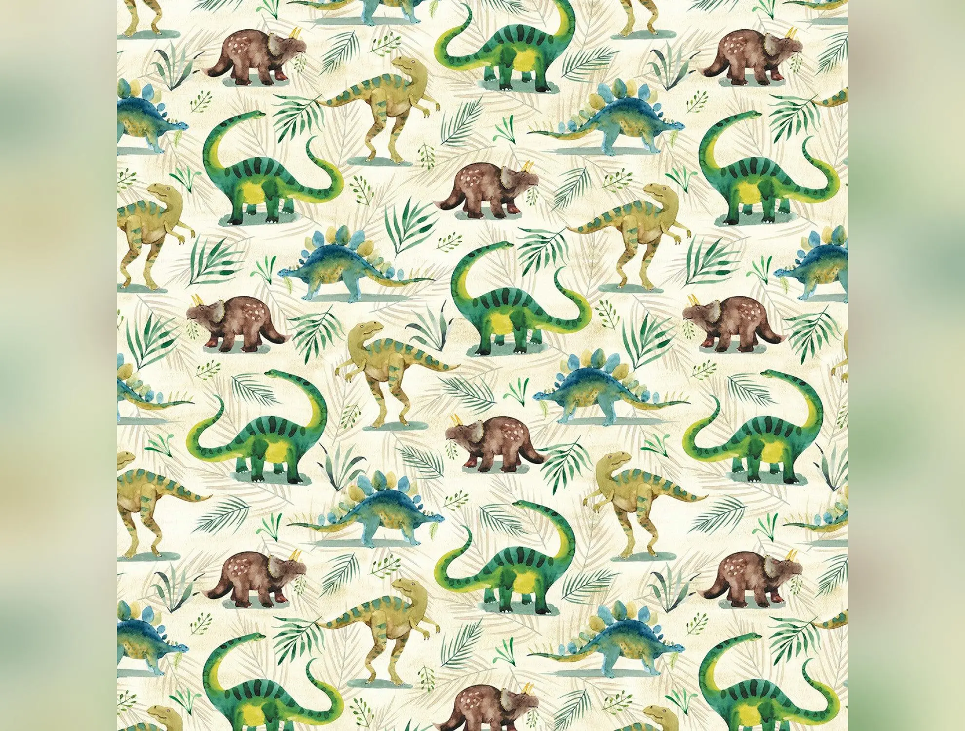 Wild One | Roaming Dino Cream by Michael Miller Fabrics | DCX11856-CREM