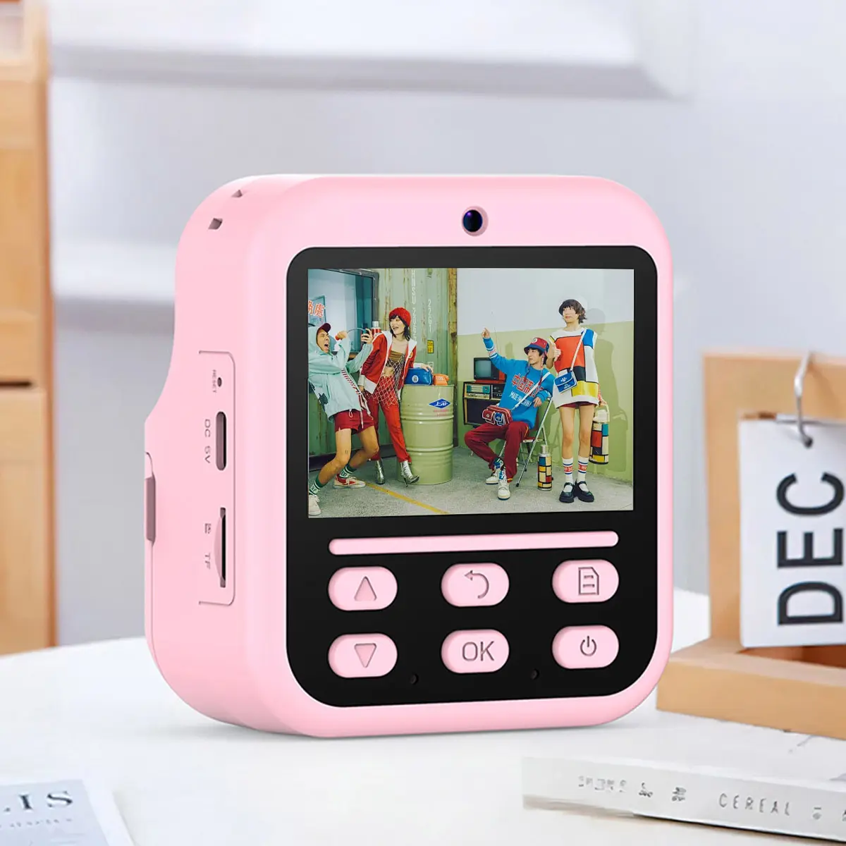 Instant Print Digital Camera, 48MP 1080P Video Camera with 2.4 Inch Screen, 1300mAh Large Battery, Portable Toy Camera Birthday Gift for Boys Girls