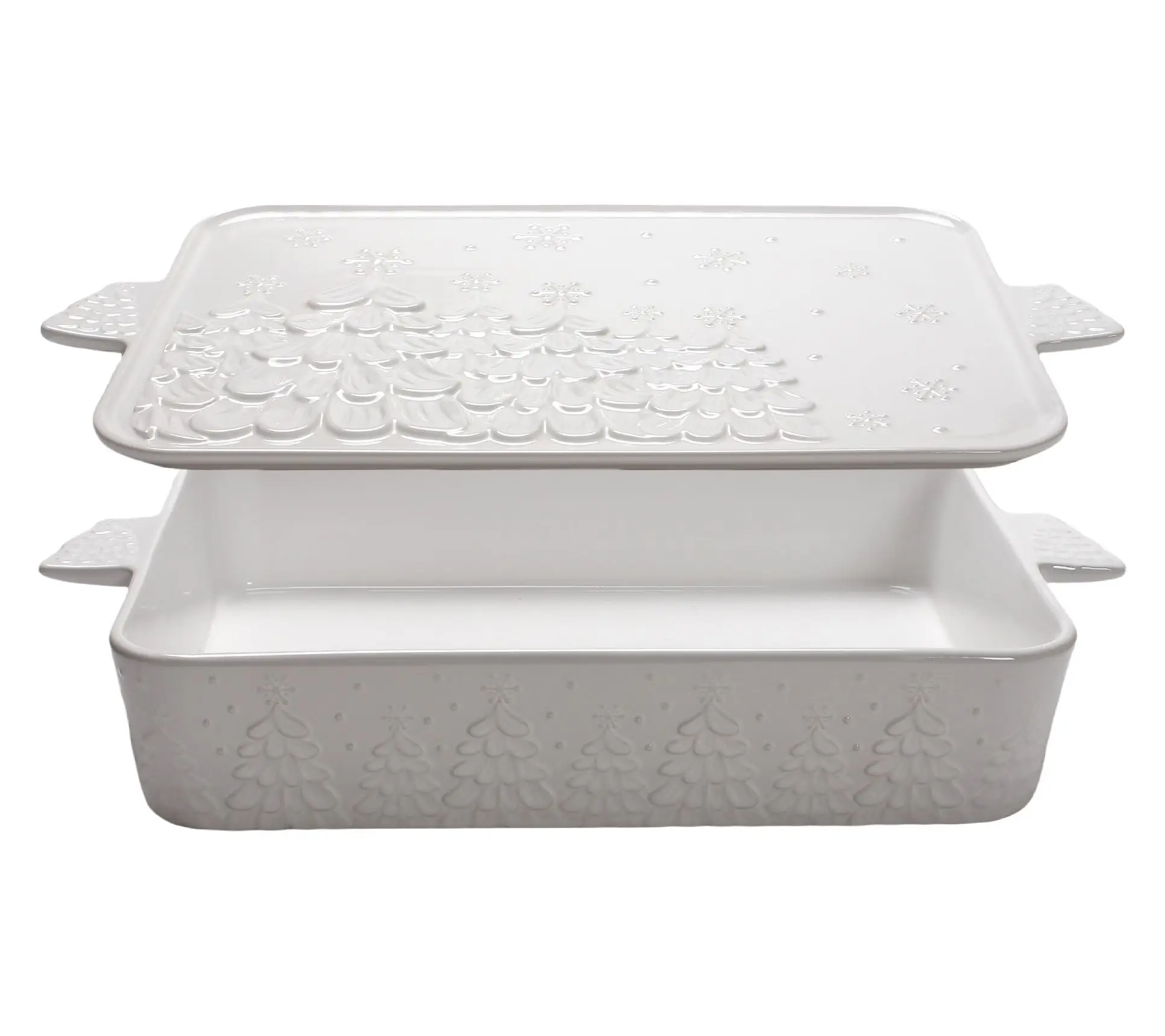 Temp-tations Seasonal 13x9 Baker with Lid-it and Figural Handles