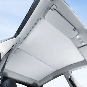 Sun Roof Shade Isolation Front Rear Skylight Sunshade Front & Rear Top Glass Window Roof Shade for TESLA Model 3 2024 Front Rear Sunroof