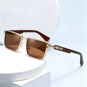 Men's Polarized UV400 Anti-Glare Square Sunglasses - Comfortable Fit, Anti-Ultraviolet, Contemporary, Dark, Aesthetic Driving Eyewear, Anti-Ultraviolet Men's Sunglasses, Contemporary Men's Sunglasses