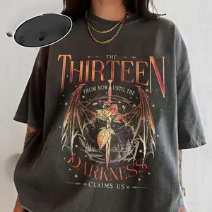 Throne Of Glass The Thirteen Shirt, Manon Blackbeak Fan TShirt, SJM Shirt Merch, Bookish Womenswear, Unisex Crewneck Sweatshirts & TShirts L5A