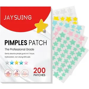 Pimple Patches,Pimple Patches for Face, Hydrocolloid Acne Patches, Cute Star Stickers Hydrocolloid Acne Pimple Patch for Covering Zits and Blemishes (200 Count)